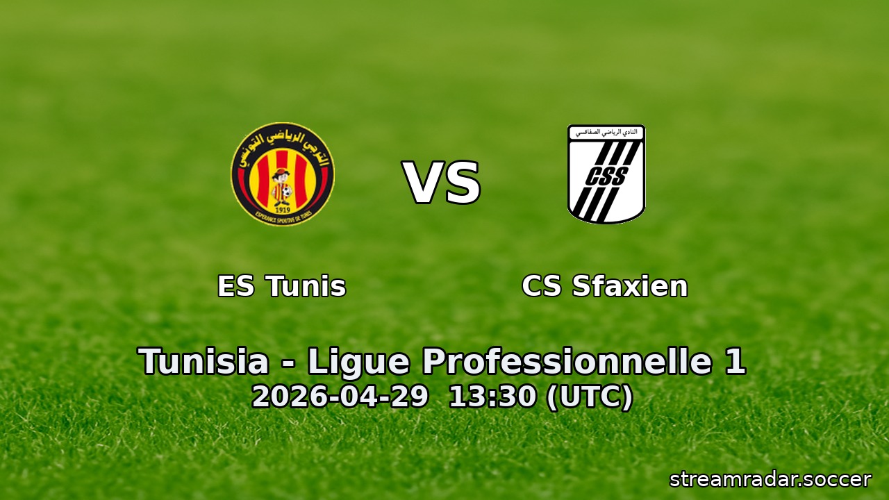 ES Tunis vs CS Sfaxien