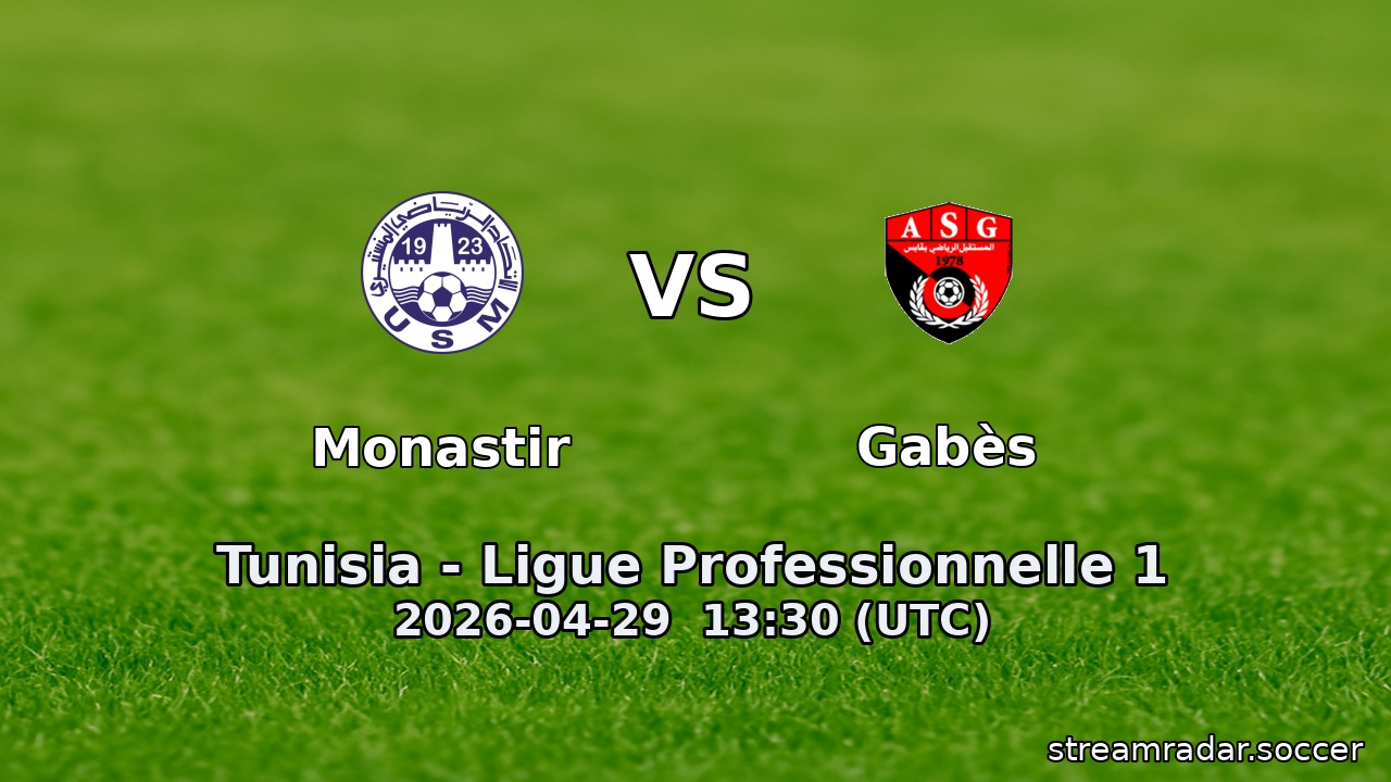 Monastir vs Gabès