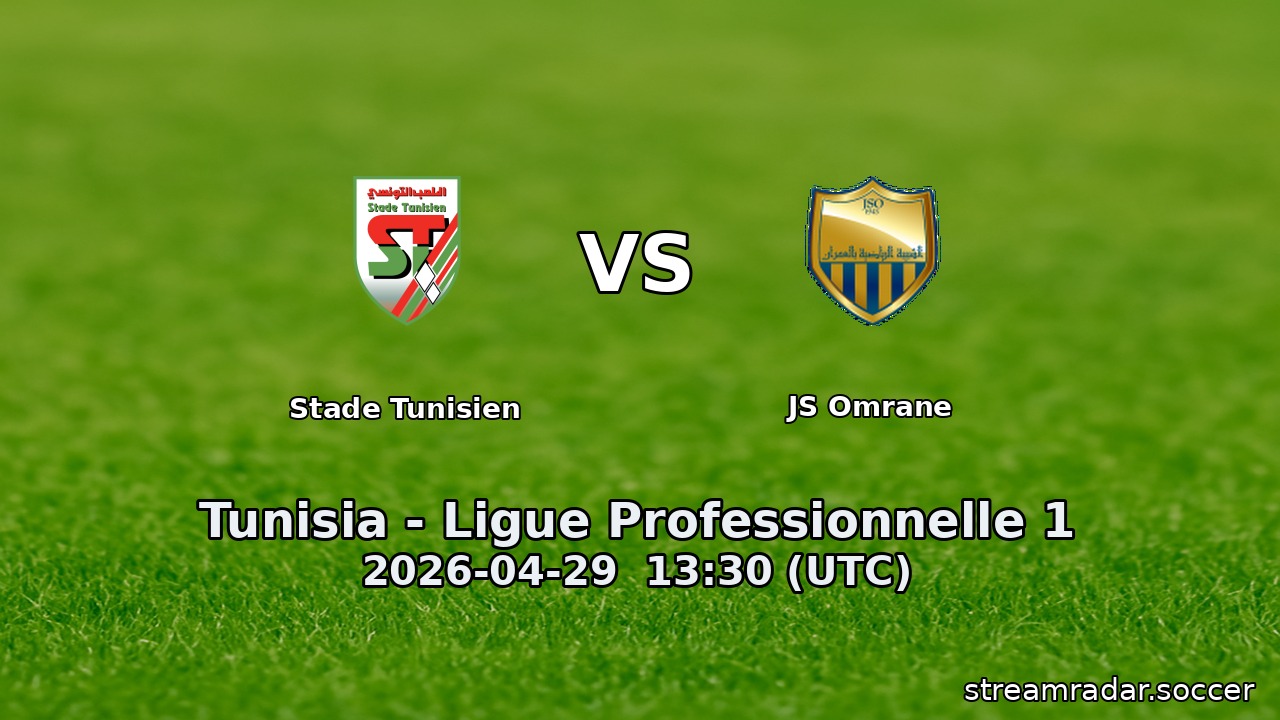 Stade Tunisien vs JS Omrane