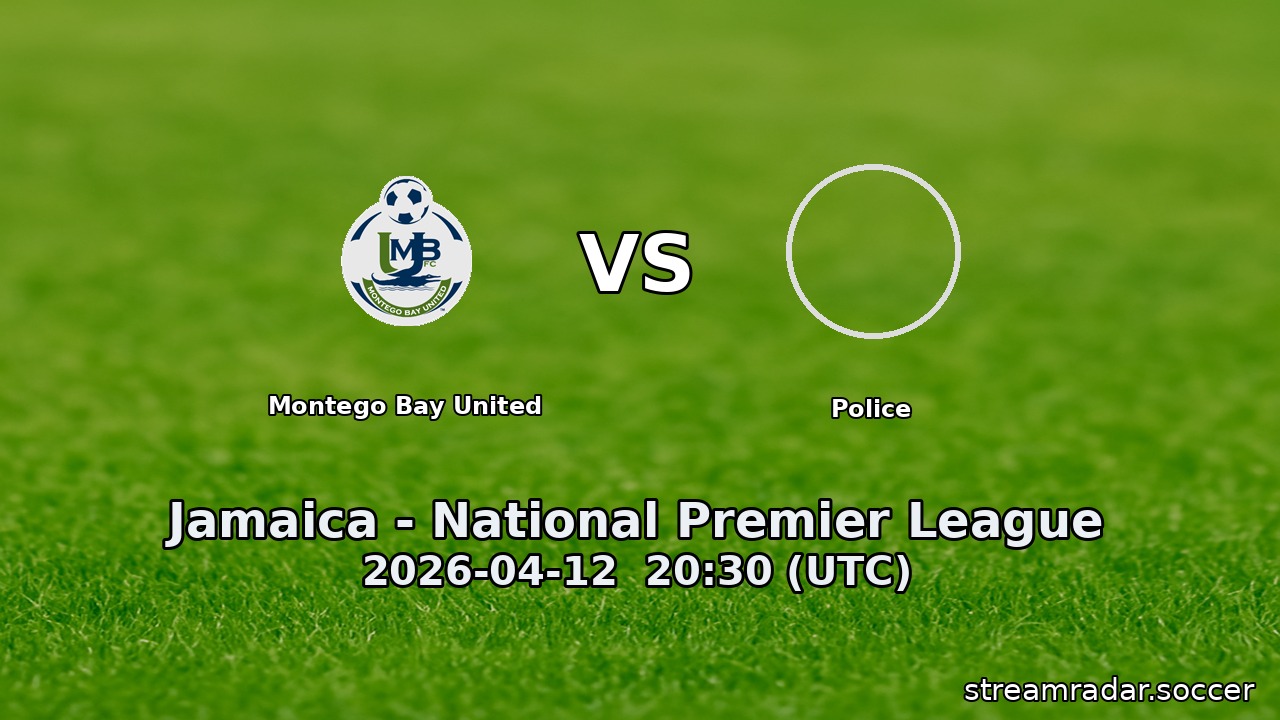Montego Bay United vs Police