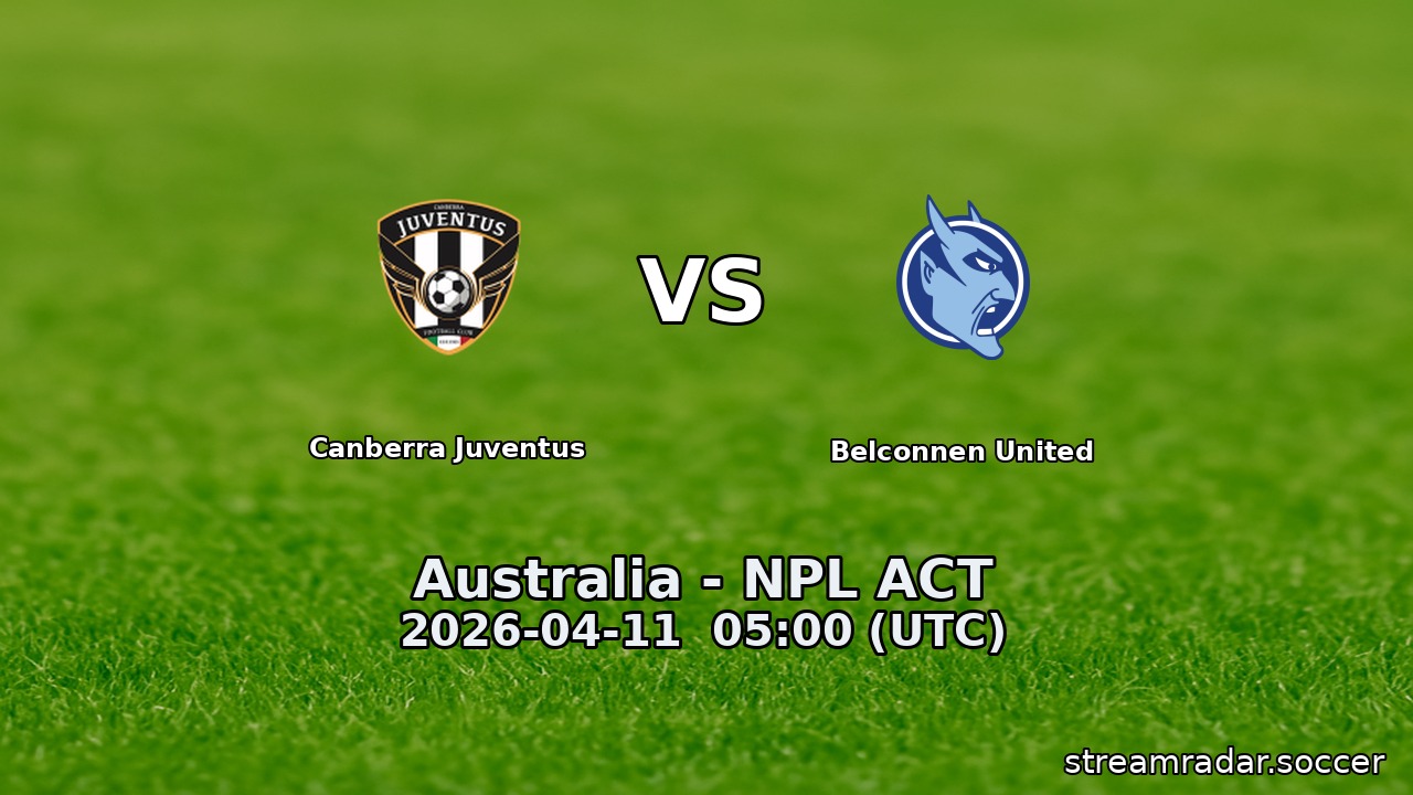 Canberra Juventus vs Belconnen United