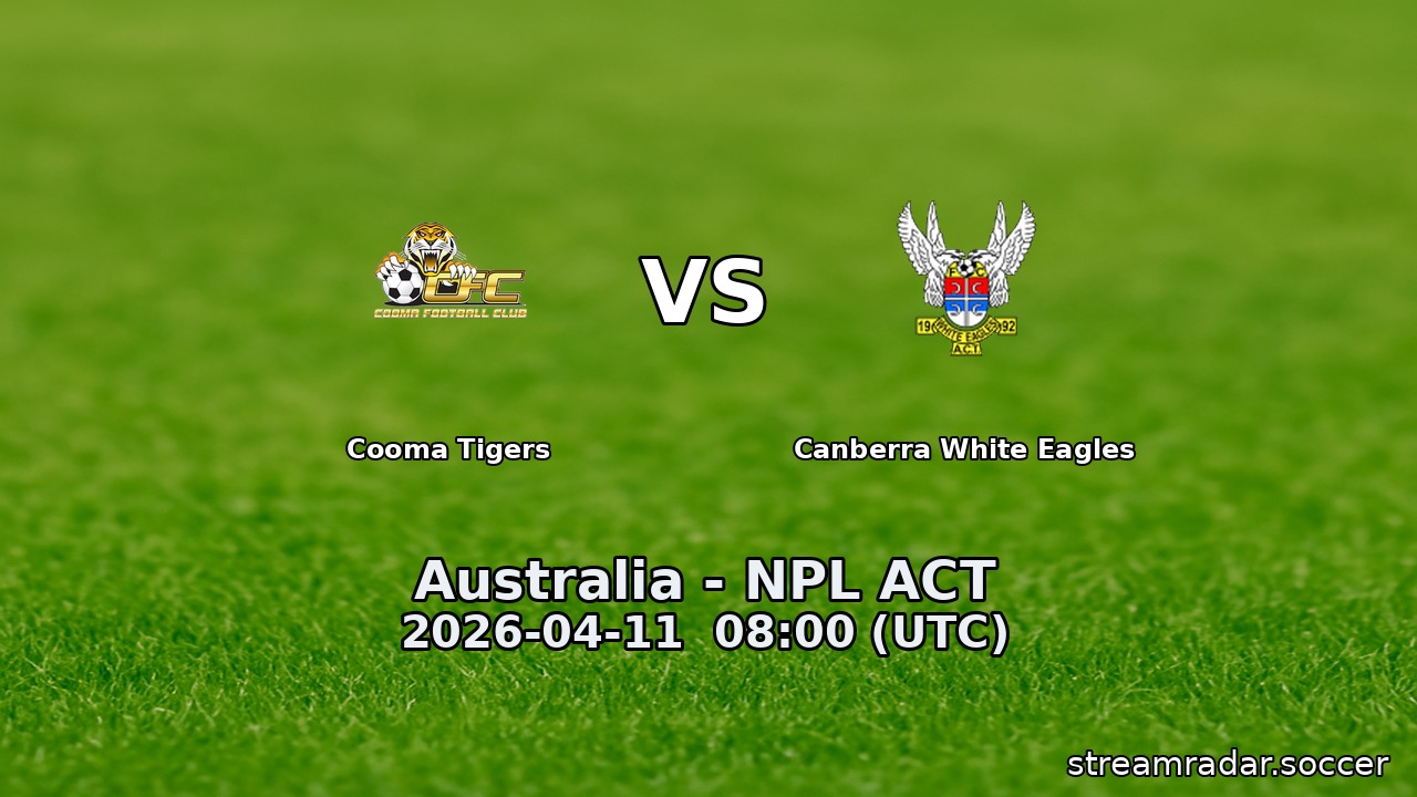 Cooma Tigers vs Canberra White Eagles