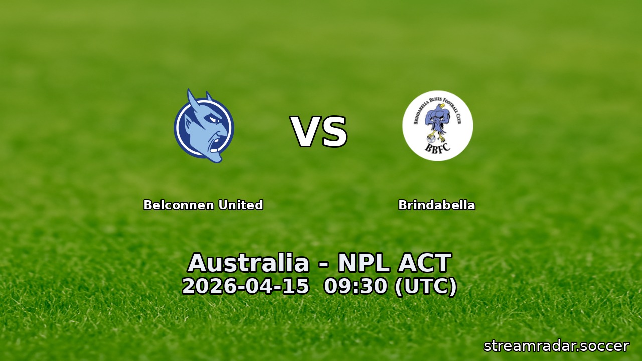 Belconnen United vs Brindabella