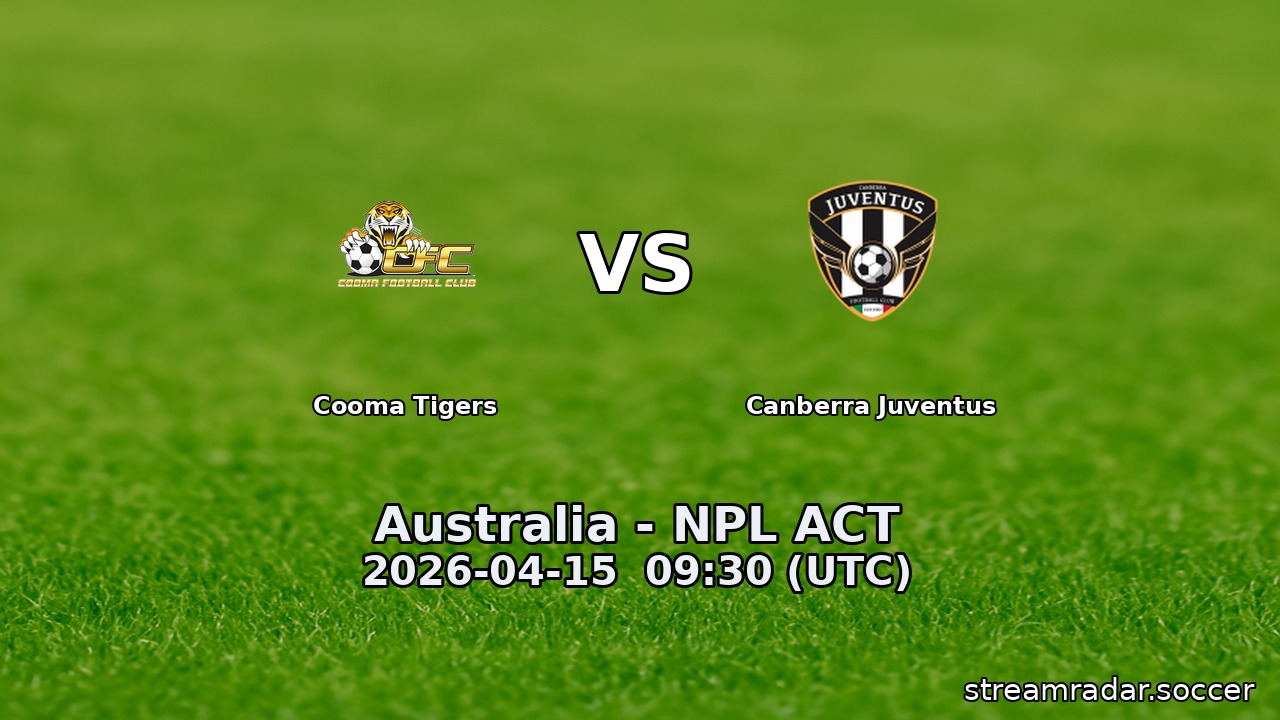 Cooma Tigers vs Canberra Juventus