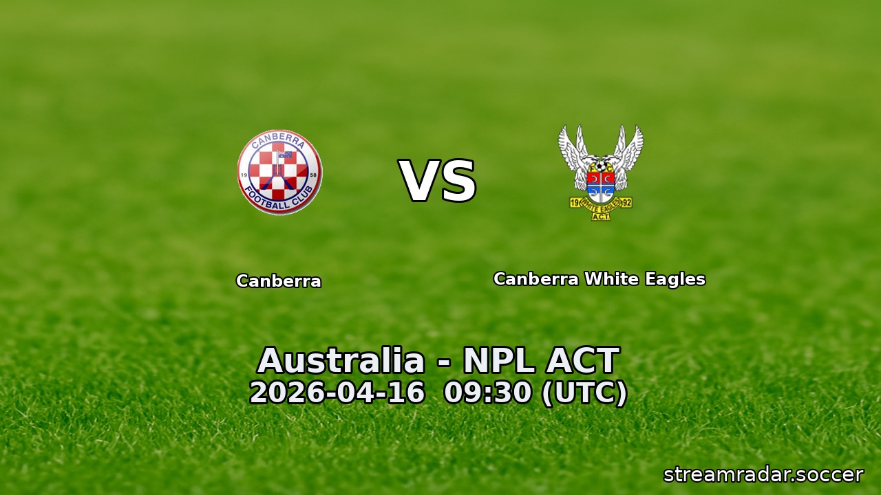 Canberra vs Canberra White Eagles