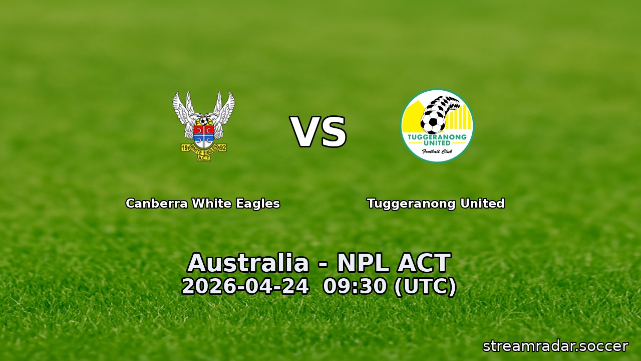 Canberra White Eagles vs Tuggeranong United