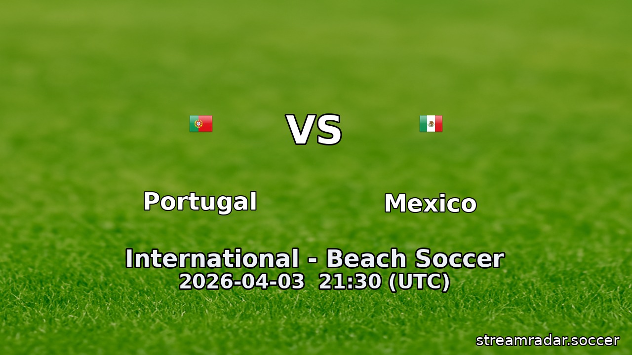 Portugal vs Mexico
