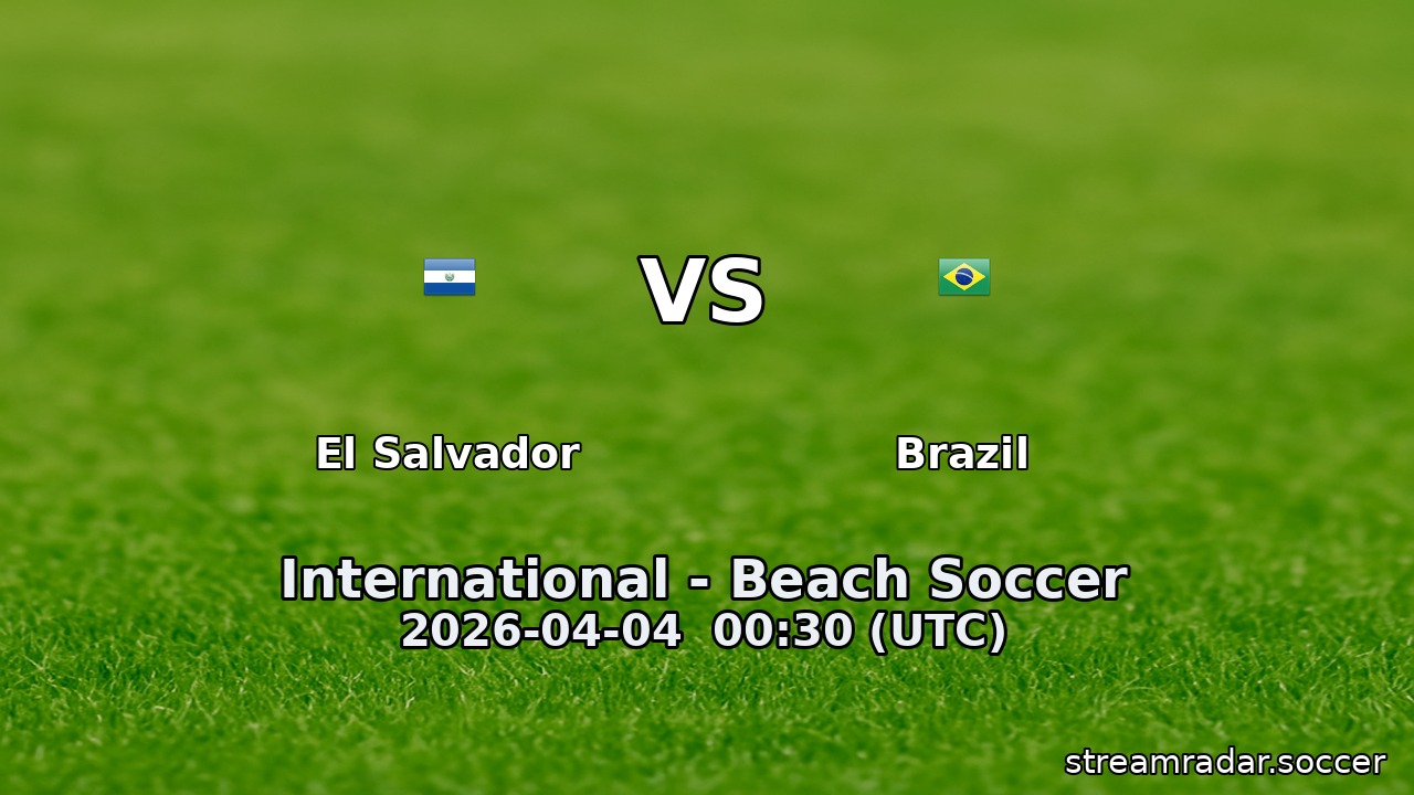 El Salvador vs Brazil