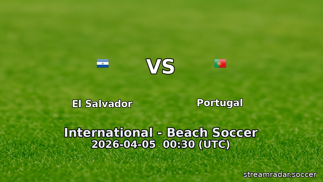 El Salvador vs Portugal