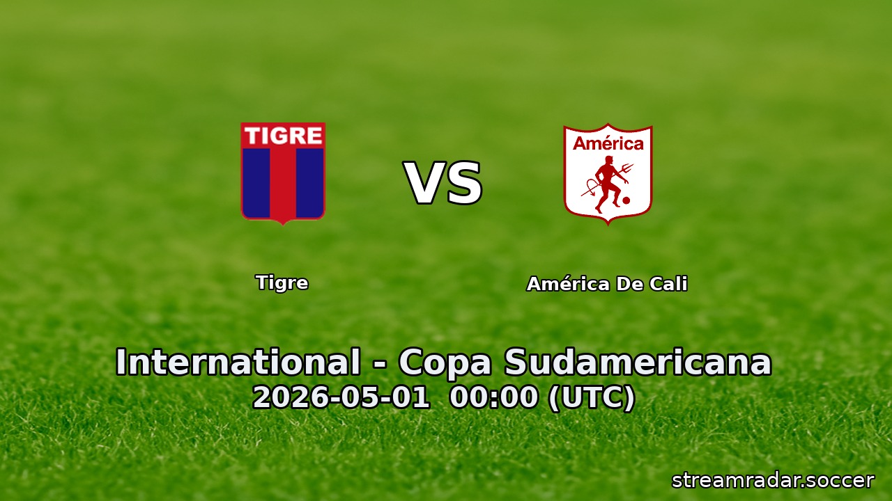 Tigre vs América De Cali