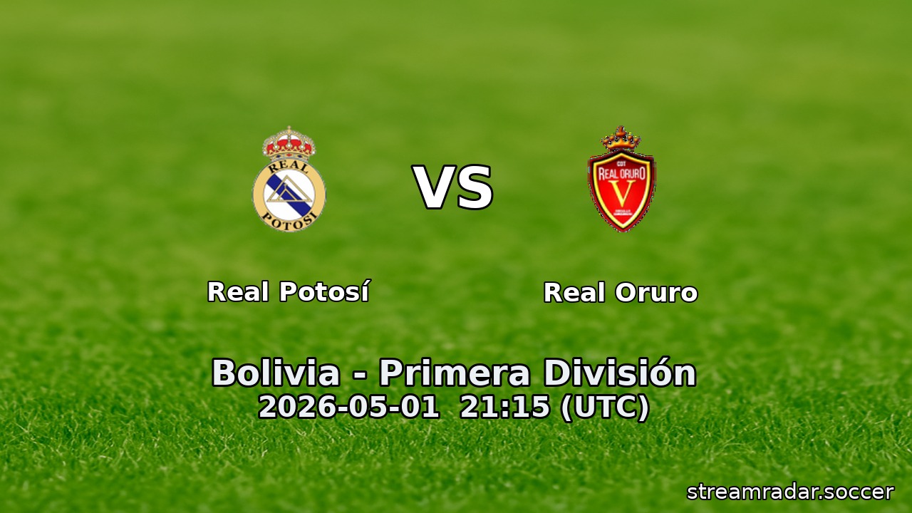 Real Potosí vs Real Oruro