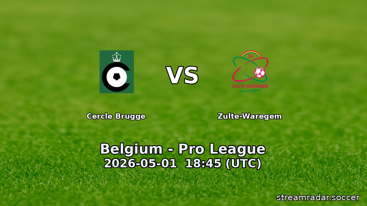Cercle Brugge vs Zulte-Waregem