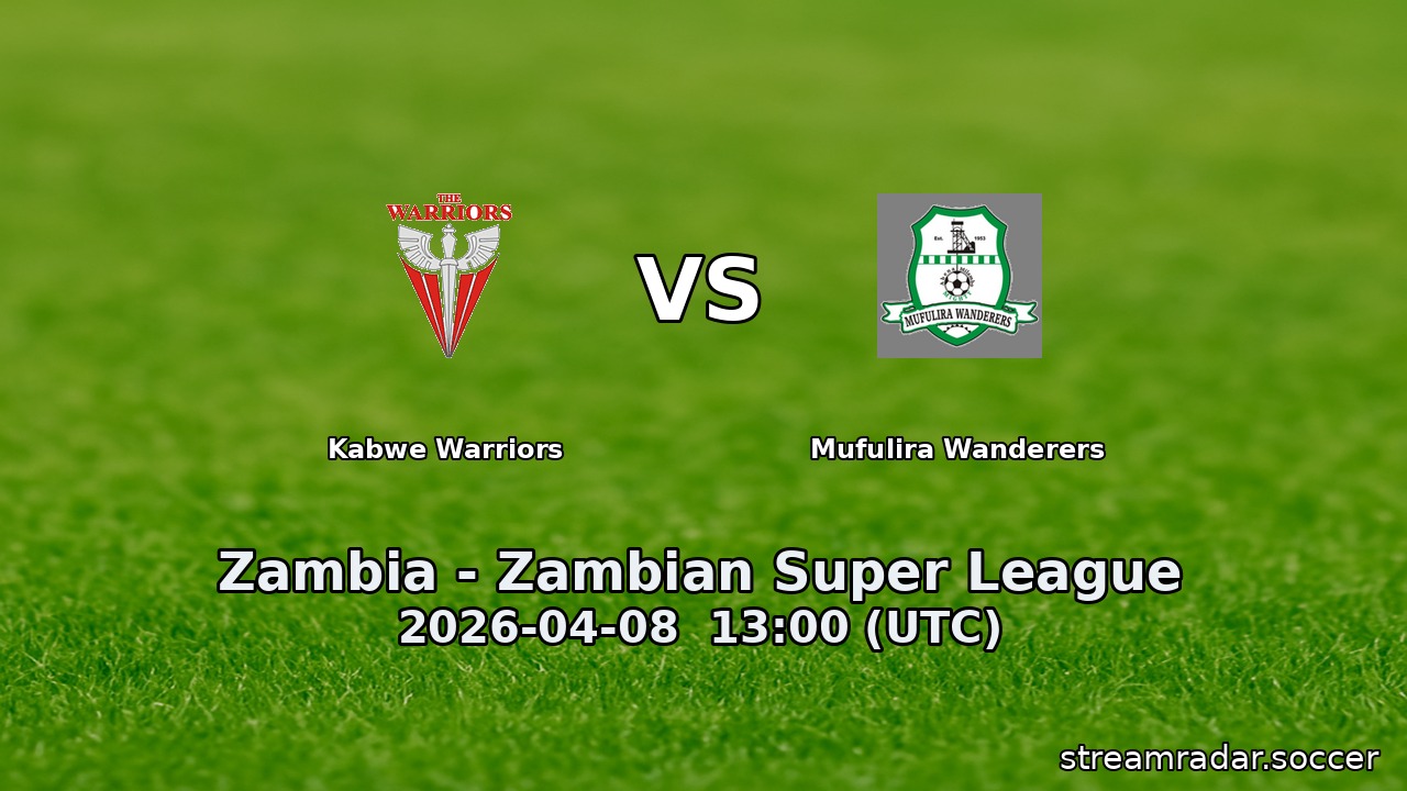 Kabwe Warriors vs Mufulira Wanderers