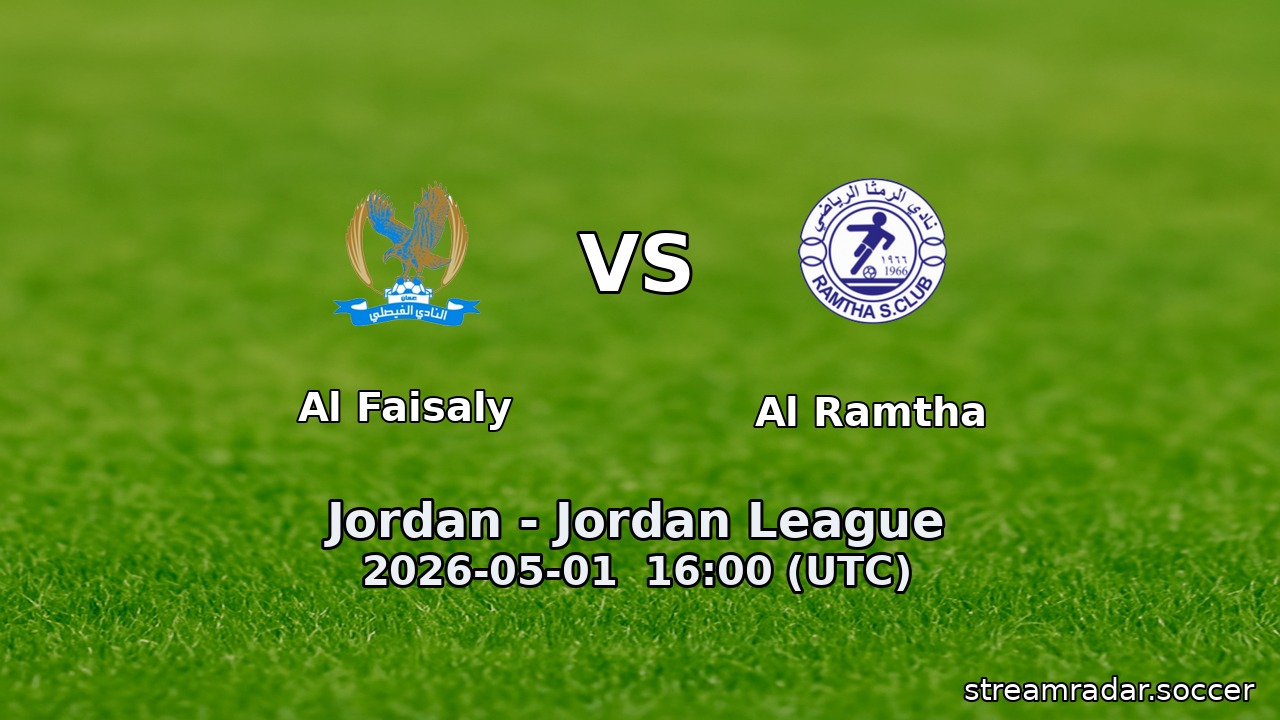 Al Faisaly vs Al Ramtha