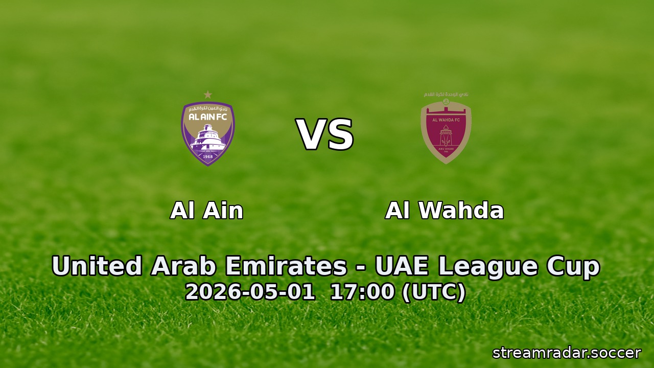 Al Ain vs Al Wahda