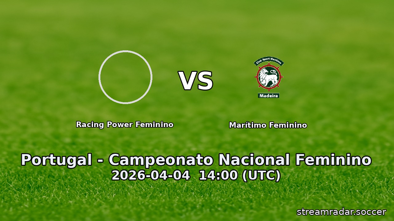 Racing Power Feminino vs Marítimo Feminino