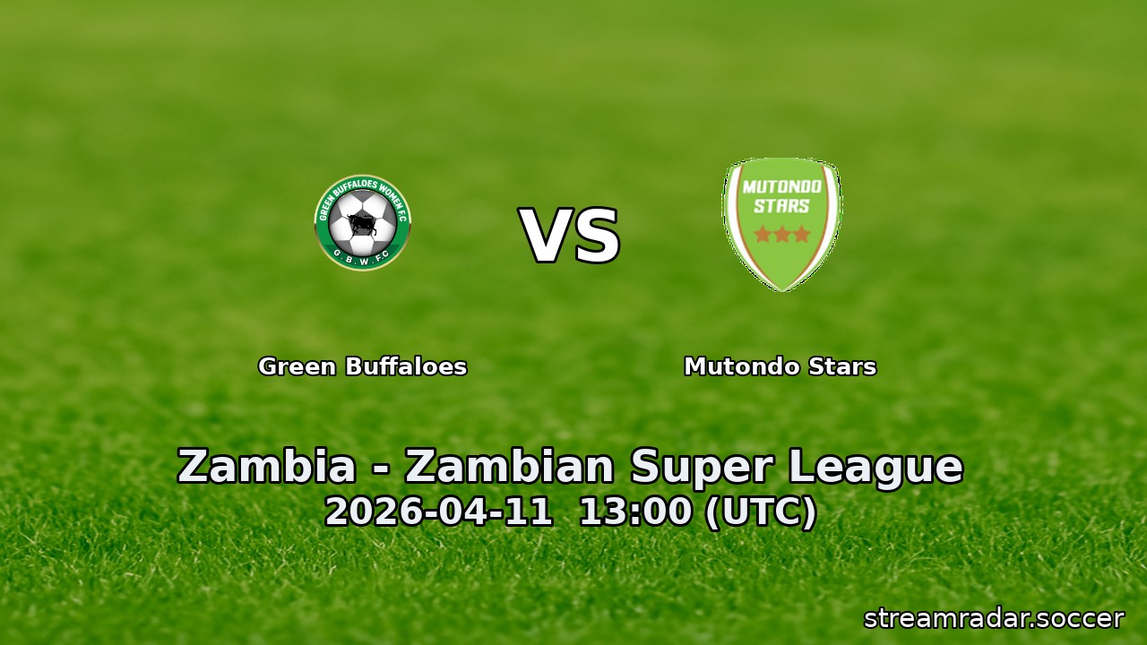 Green Buffaloes vs Mutondo Stars
