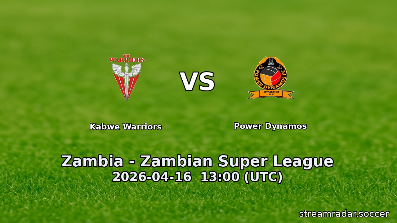 Kabwe Warriors vs Power Dynamos