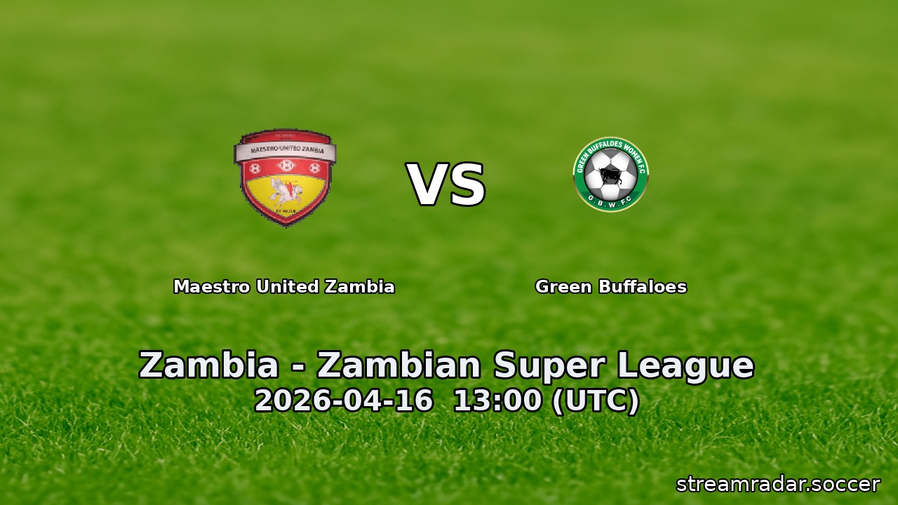 Maestro United Zambia vs Green Buffaloes