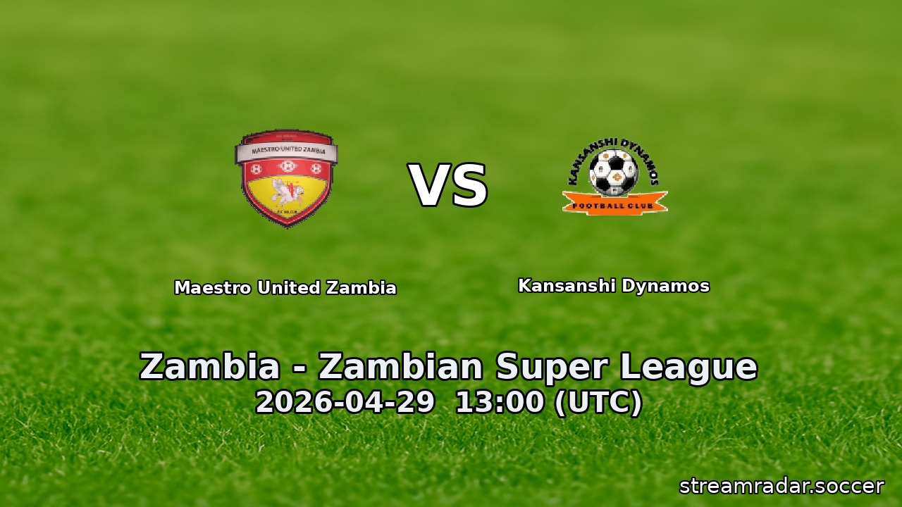 Maestro United Zambia vs Kansanshi Dynamos