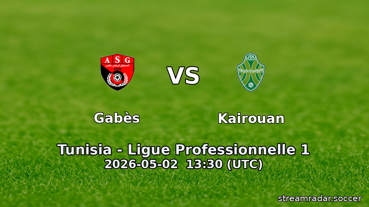 Gabès vs Kairouan