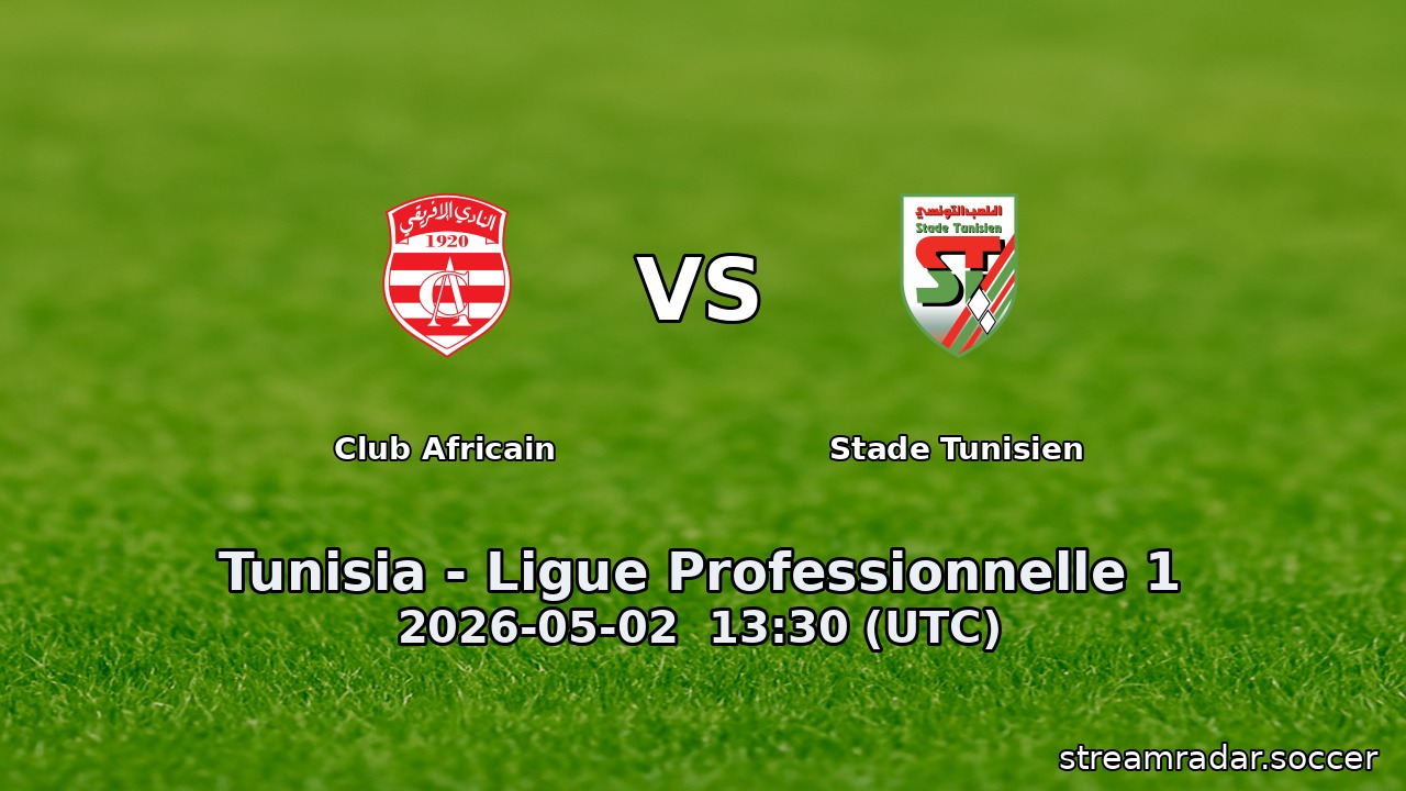 Club Africain vs Stade Tunisien