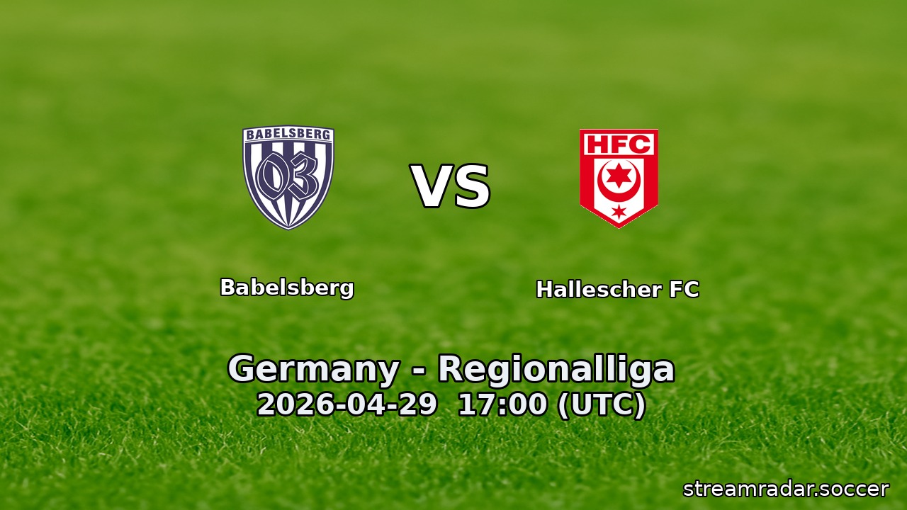 Babelsberg vs Hallescher FC