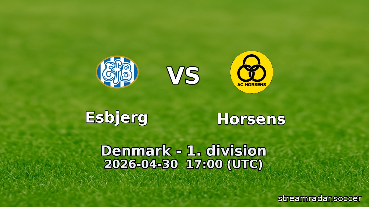 Esbjerg vs Horsens