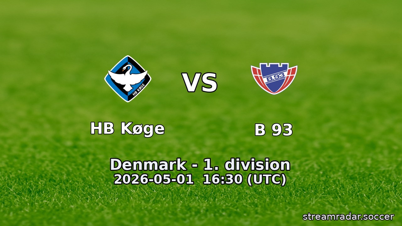 HB Køge vs B 93