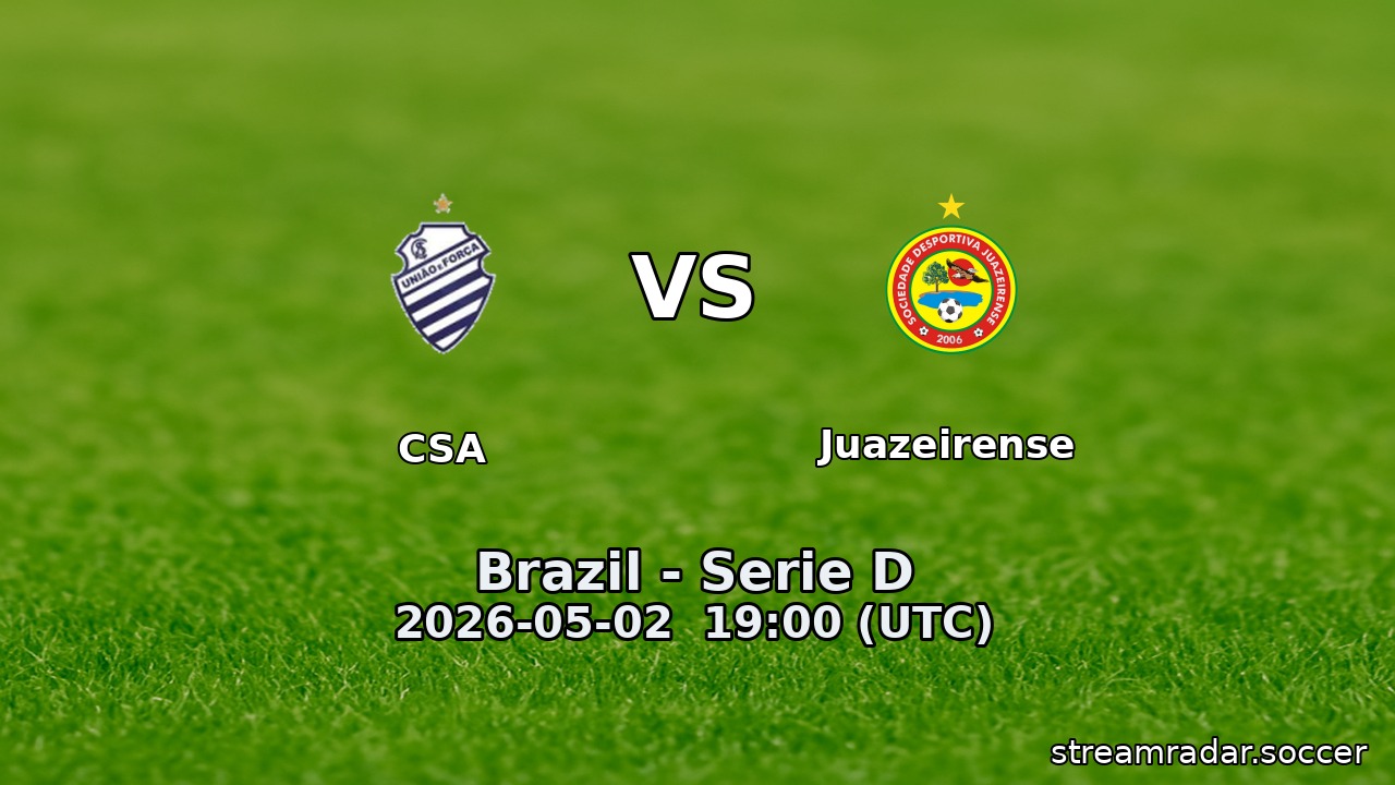 CSA vs Juazeirense