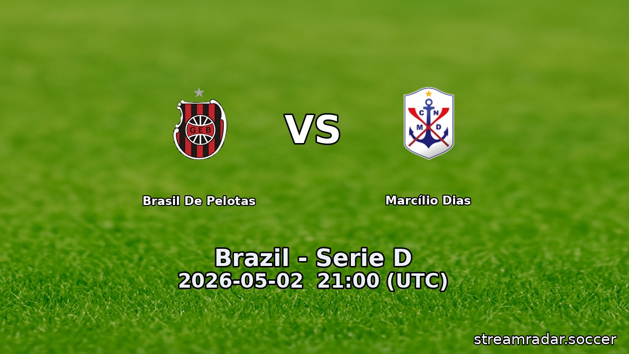 Brasil De Pelotas vs Marcílio Dias