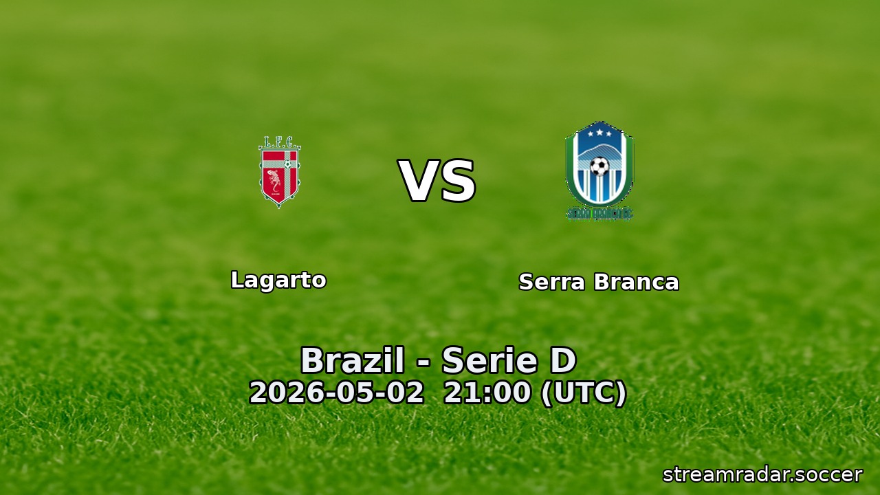 Lagarto vs Serra Branca