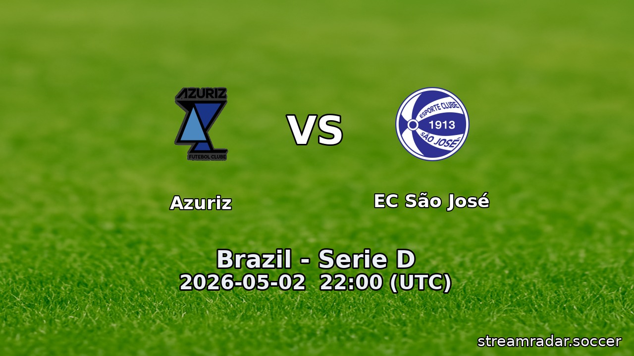 Azuriz vs EC São José