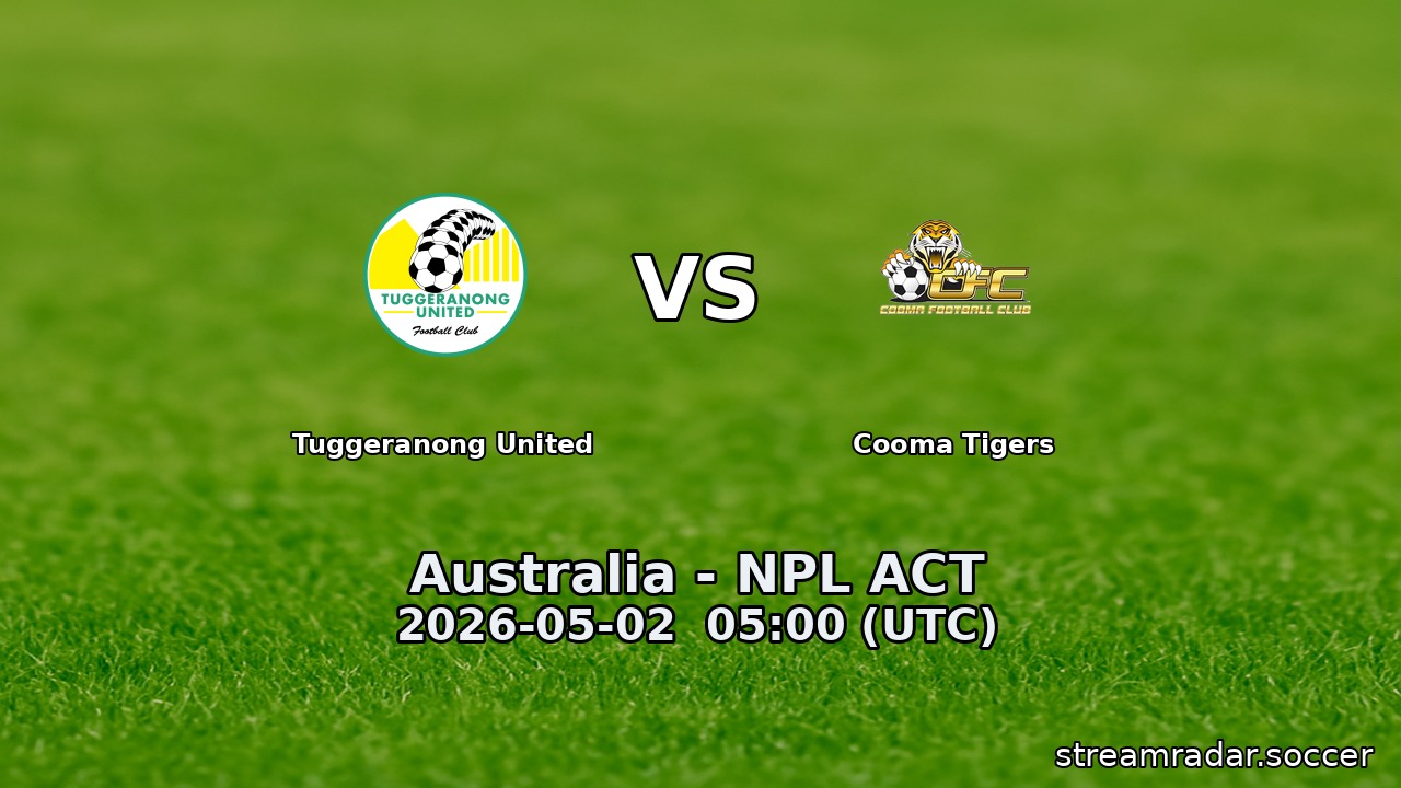Tuggeranong United vs Cooma Tigers