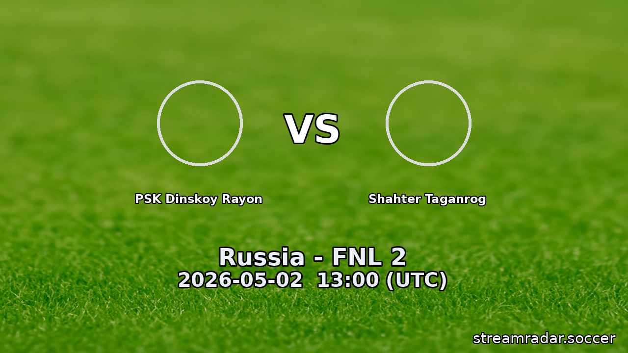 PSK Dinskoy Rayon vs Shahter Taganrog
