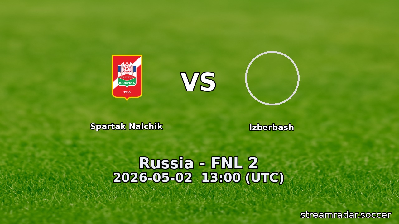 Spartak Nalchik vs Izberbash