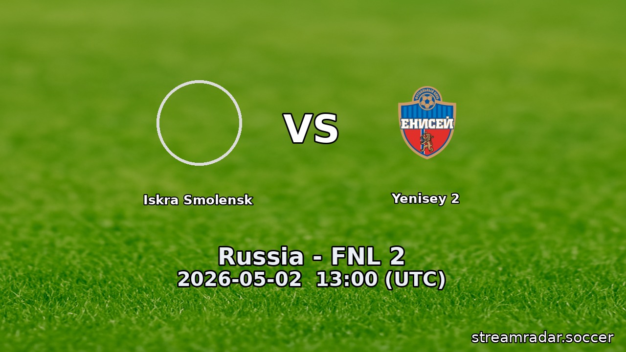 Iskra Smolensk vs Yenisey 2