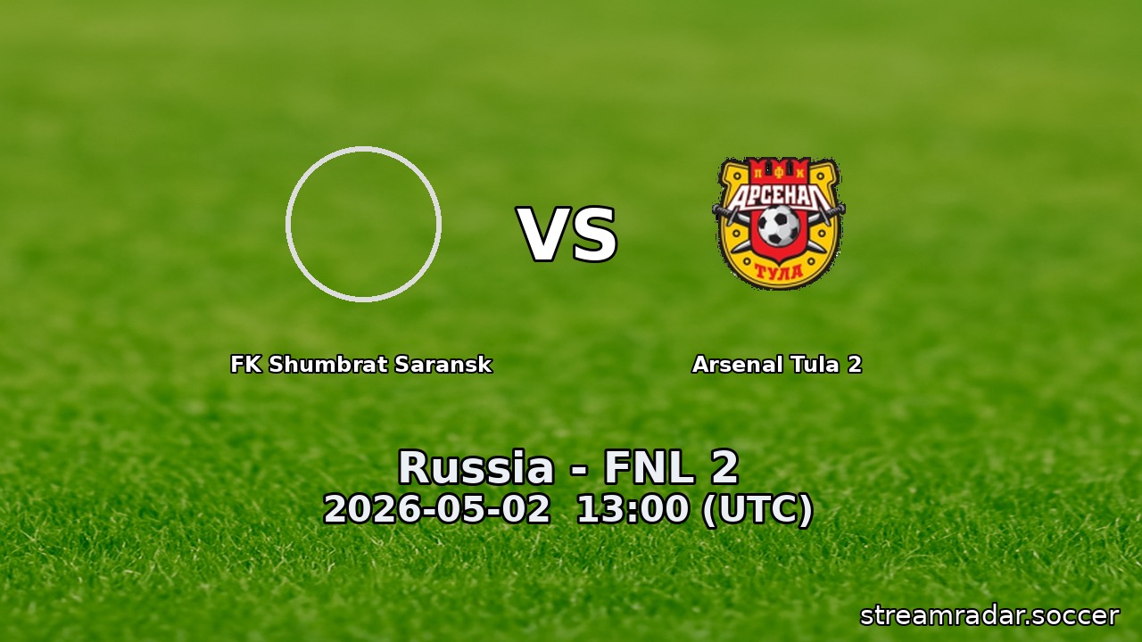 FK Shumbrat Saransk vs Arsenal Tula 2