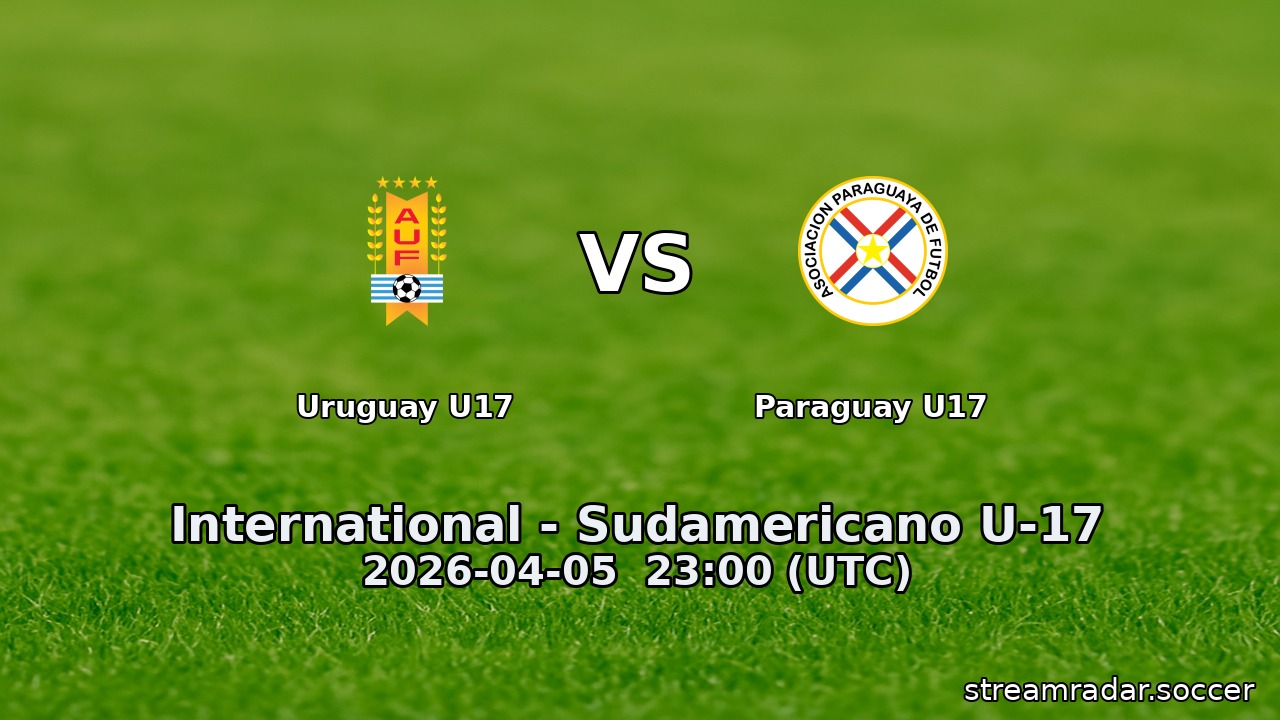Uruguay U17 vs Paraguay U17