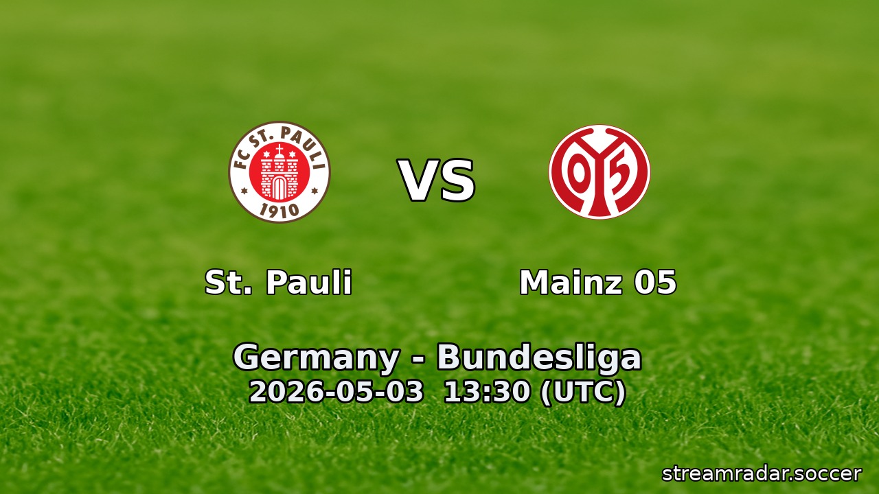St. Pauli vs Mainz 05