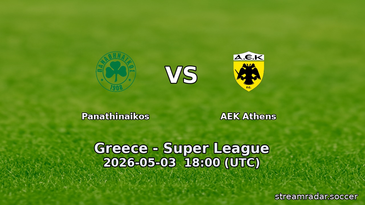 Panathinaikos vs AEK Athens