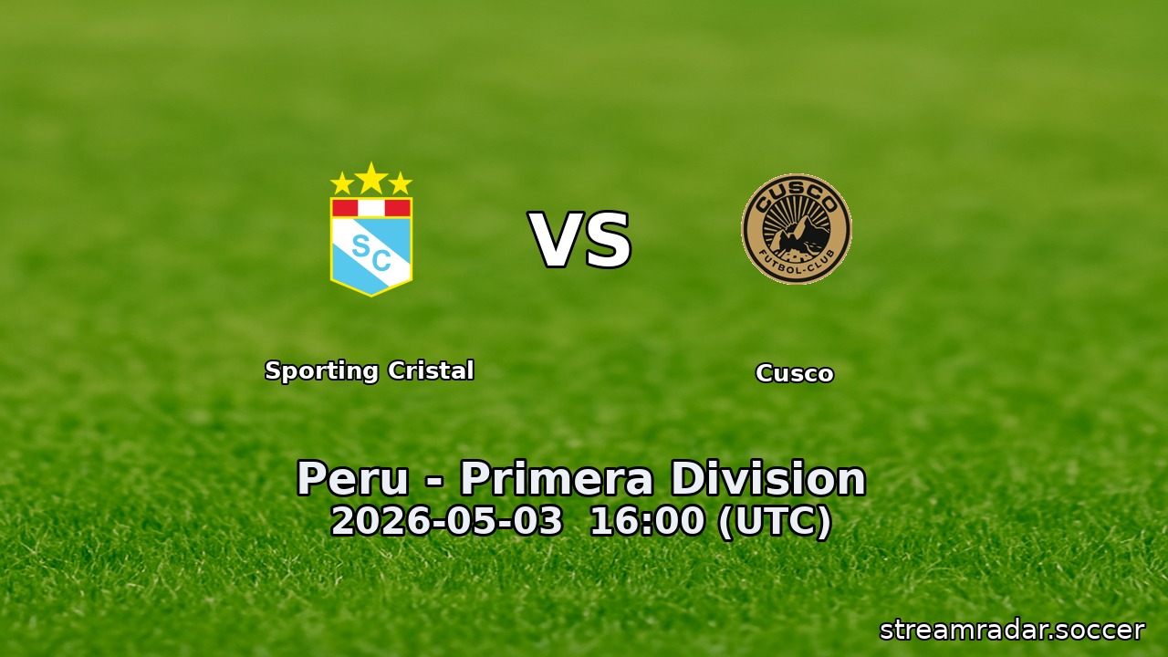 Sporting Cristal vs Cusco