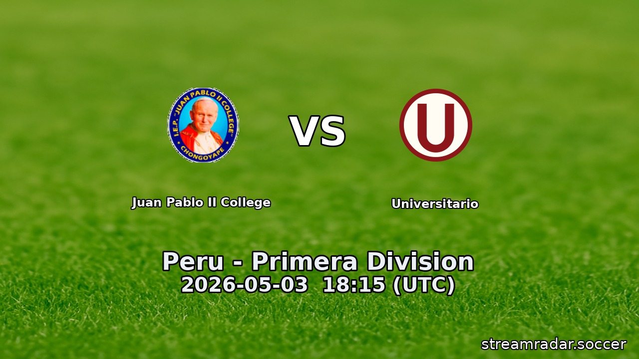 Juan Pablo II College vs Universitario