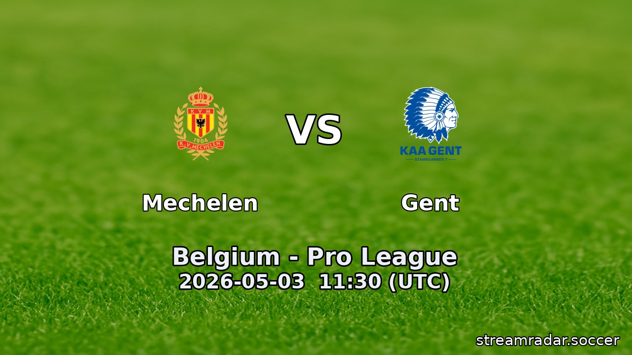 Mechelen vs Gent