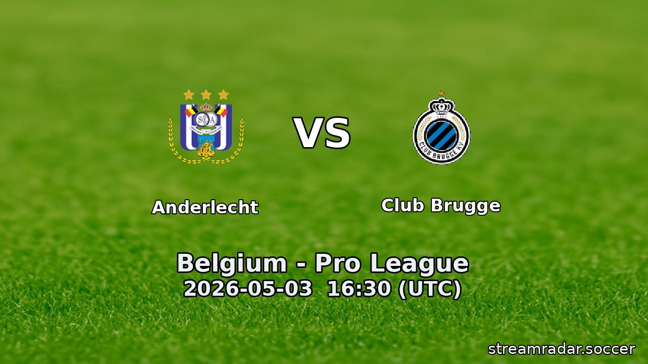 Anderlecht vs Club Brugge