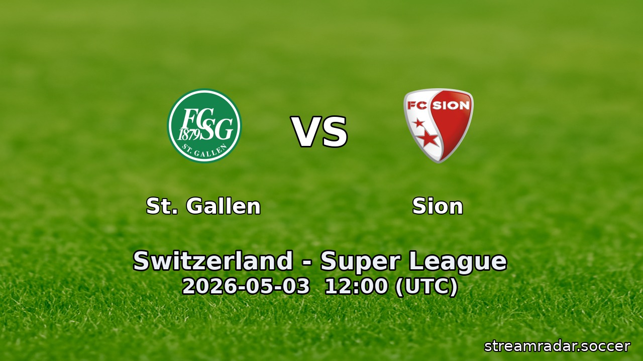 St. Gallen vs Sion