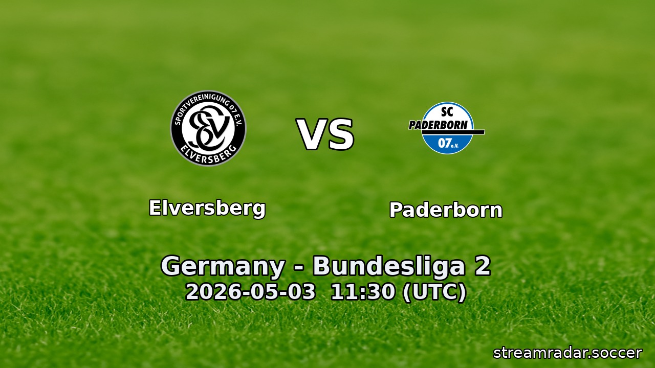 Elversberg vs Paderborn