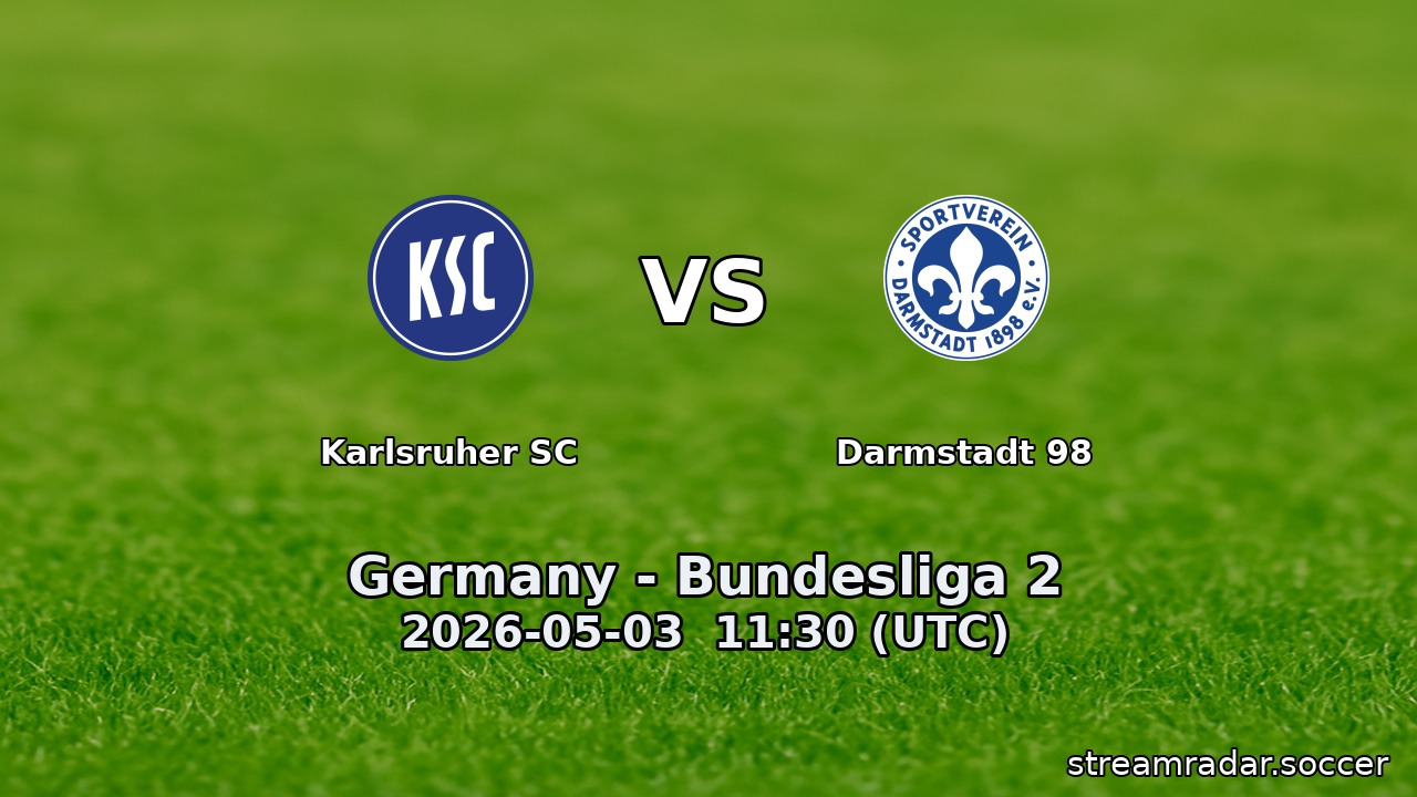 Karlsruher SC vs Darmstadt 98