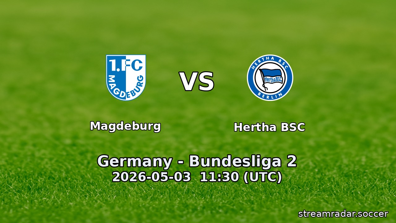 Magdeburg vs Hertha BSC