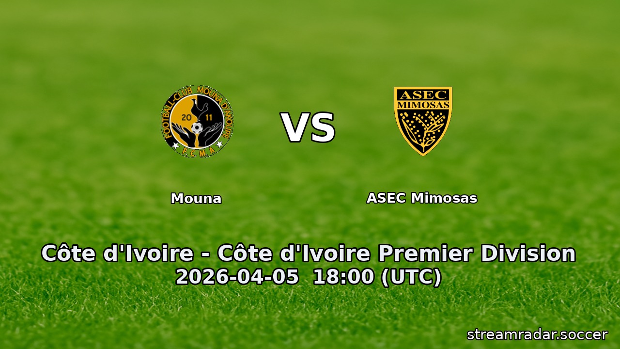 Mouna vs ASEC Mimosas